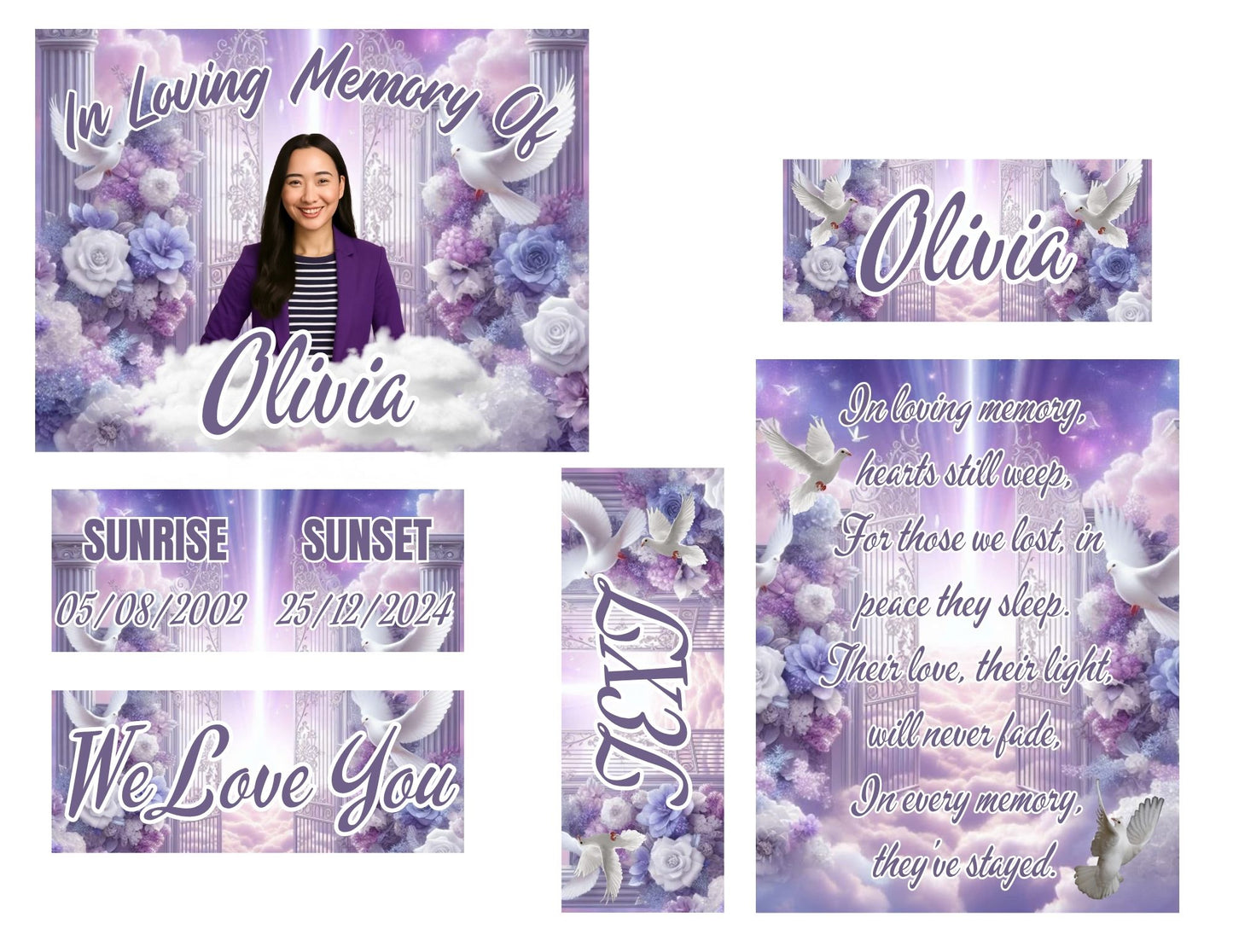 CUSTOM MEMORIAL LED WATER FOUNTAIN