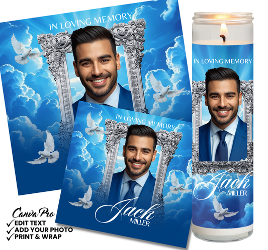 Memorial Candle Template