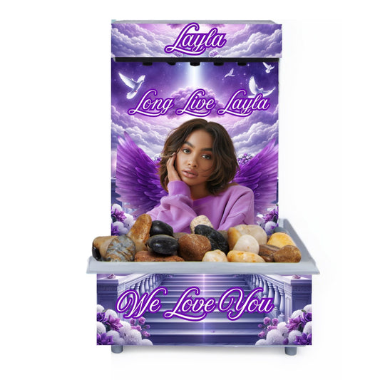 CUSTOM MEMORIAL LED WATER FOUNTAIN