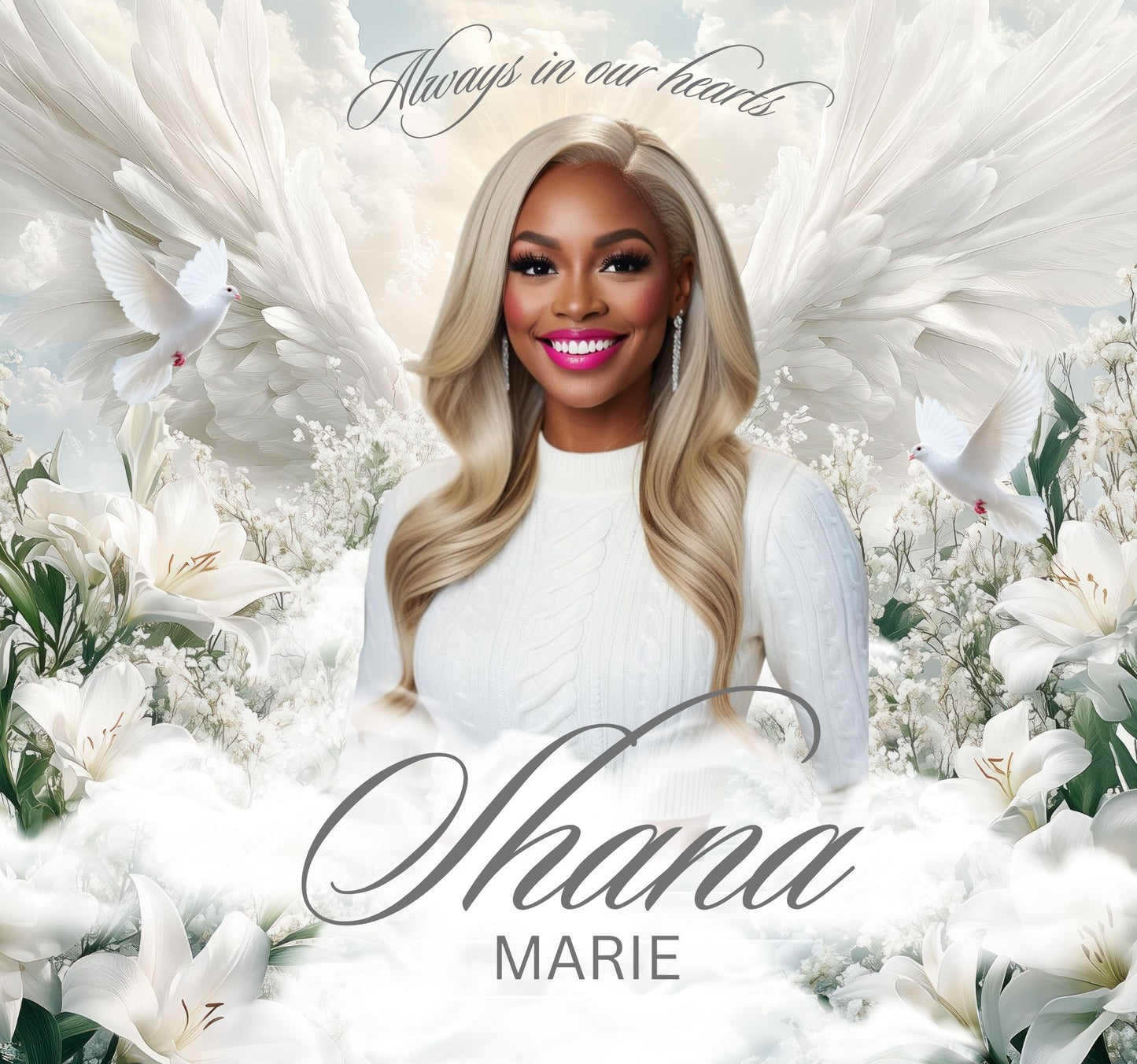 Custom Women's Memorial Candles