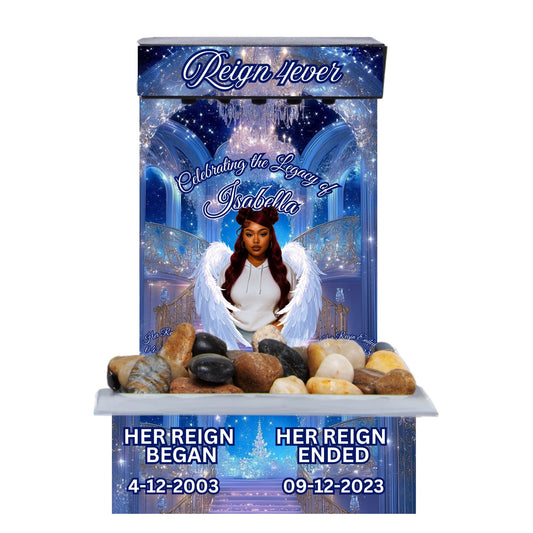 CUSTOM MEMORIAL LED WATER FOUNTAIN